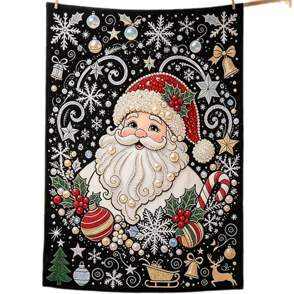 Christmas DIY Coloring Blanket with Markers
